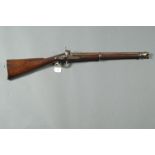 Victorian Tower Carbine 1857 percussion musket, with hinged ramrod,