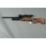Daystate air Wolf MVT .22 pre-charged air rifle, thumb hole stock and Hawke Endurance 2.