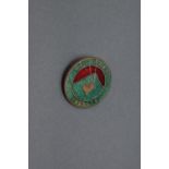 Melbreak Foxhounds hunt badge 1969-70 with green and red enamel. 15 mm.