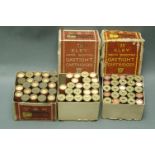 SHOTGUN CERTIFICATE REQUIRED - 3 part boxes of 12 bore collectors' cartridges,