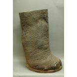 Taxidermy - Elephants foot stick stand, circa 1920. 62 cm.