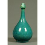 A Della Robbia green glazed vase. Height 35 cm.