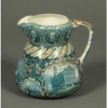 A Rowland Marsellus & Co. Historical Pottery jug, "American Independence". Height 17 cm.