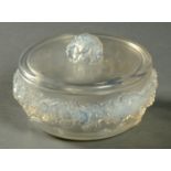 A Lalique Primeveres glass bowl and cover, 1932, with moulded mark "R. Lalique" and etched "France".