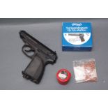 Baikal MP-654K 4.5 mm BB gun with 5 CO2 canisters, BBs, etc. Serial No. T0074876.