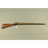 Muzzle loading percussion single barrel gun, 32 inch barrel,