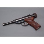 Hy-Score .22 over lever target air pistol made by Hy-Score Arms CO., New York, single shot.