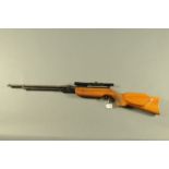 Relum Tornado .22 under lever air rifle fitted with Kassnar 4 x 15 telescopic sight. Serial No.