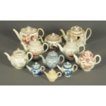 A collection of eleven 18th and 19th century teapots (11).