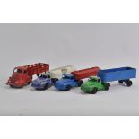 Group of early Diecast Lone Star Commercial Vehicles. One Marx. Various issues. Fair to Very