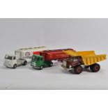 Dinky No. 945 AEC Fuel Tanker including ESSO and BP Issues. Also No. 924 Dump Truck. Fair Plus to