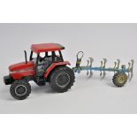 Ertl 1/32 Case IH 5240 Tractor and Custom Weathered Plough. Both E. (2)