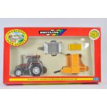 Britains 1/32 Fiatagri L85 Tractor and New Holland Baler Set. M in VG Box.