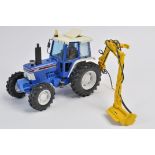 Scarce 1/32 D Goodwin Ford 5610 Tractor with Hedge Cutter.