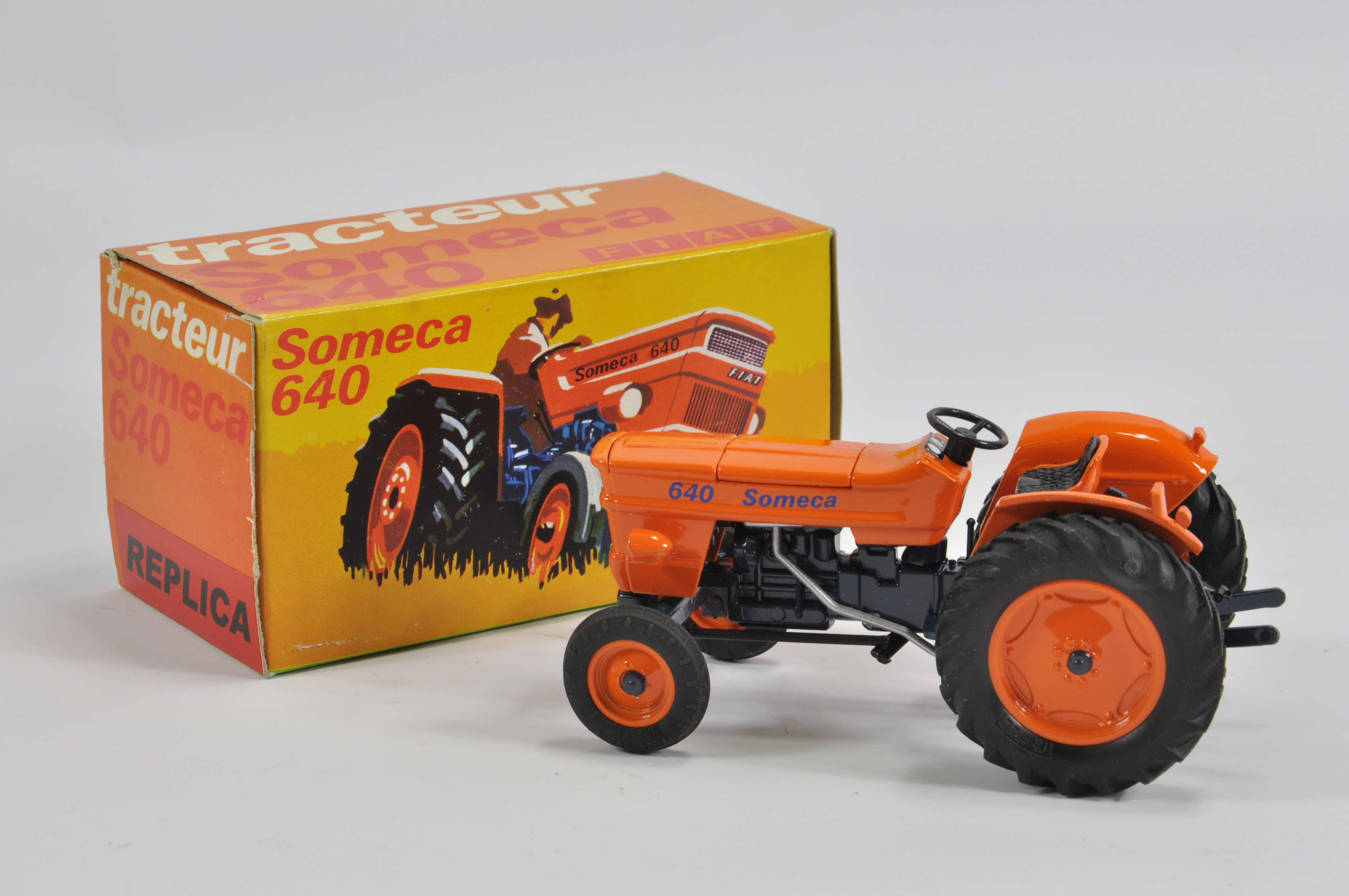 Extremely Rare Dugu (Italy) Replica of a Someca 640 Tractor. NM to M in E Box.