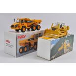 NZG 1/50 Moxy MT31 Dump Truck plus Conrad 1/50 Liebherr 752 Bulldozer. Both NM to M in VG Boxes. (