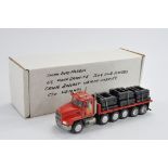 Alan Smith Automodels 1/48 Mack Granite 12x4 Flat Bed Truck with Crane Ballast Weight Carrier with