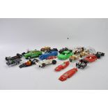 A group of mainly Scalextric car body shells and parts. Spares or Repairs. (qty)