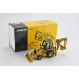 NZG 1/50 CAT 428B Backhoe Loader. VG to E in VG Box.