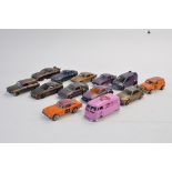 Group of mainly Hotwheels diecast toy cars. (14)
