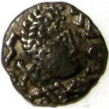 Anglo Saxon coin - Early Sceatta coinage [c.675-760] Early transitional type by Thrymsa moneyer.