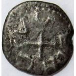 Anglo Saxon coins - Kings of Northumbria ALCHRED [765-774] silver sceat. Obv. ALCHDEC, cross in