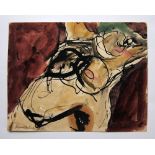 CLIFFORD FISHWICK [1923-97]. Nude Torso, 1962. Watercolour and ink painting. Signed and dated, 20