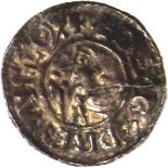 Anglo Saxon coins AETHELRED 11 [978-1016] silver penny. CRVX type. LYMPNE mint. Moneyer – LEOFRIC.