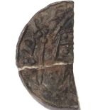 Anglo Saxon coins. EDWARD the CONFESSOR [1042-66] silver cut halfpenny. Pointed Helmet type. BUST