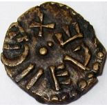 Anglo Saxon coin - Kings of Northumbria AETHELRED 11 [841-50] unusual styca. Moneyer –