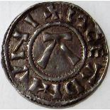 Viking coins - Danish East Anglia c.890-905 St. EDMUND silver penny. Moneyer – ONNONEA. Obv. +