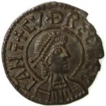 Anglo Saxon - Kings of Kent CUTHRED [798-807] silver penny. Portrait type, gp. 11. CANTERBURY