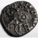 Anglo Saxon coins - Kings of Northumbria EANRED [810-41] base silver styca. Moneyer – EADUINI.