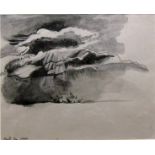 MICHAEL AYRTON [1921-75]. Clouds, 5 pm, 1943. Ink and wash drawing. Titled and dated [18/9/43] by