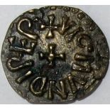 Anglo Saxon coin - Northumbria WIGMUND [837-50] abp., styca. Moneyer – AETHELWEARD. Obv. +VIGMVND