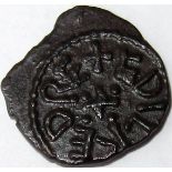 Anglo Saxon coin - Kings of Northumbria AETHELRED 11 [841-50] styca. Moneyer – LEOFDEGN. Obv. +