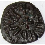 Anglo Saxon coin - Northumbria WIGMUND [837-50] abp. styca. Moneyer – COENRED. Obv. +VIGMVND IREP,