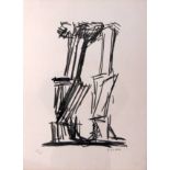 FRITZ WOTRUBA [1907-75]. Composition, 1968. Lithograph, edition of 65, 15/65. Signed. 65 x 50 cm [