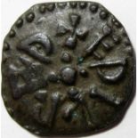 Anglo Saxon coins - Kings of Northumbria. AETHELRED 11 [841-50] styca. Moneyer - MONNE. obv. +