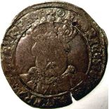 HENRY V111 [1509-47] silver TESTOON. 3rd Coinage, 1544-7 TOWER mint. Mm. pellet in annulet, both