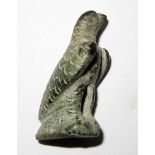 ARTEFACTS. ROMAN bronze EAGLE, c. 2nd century AD. 31 mm high. good condition - a bit dirty, would