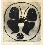 ALAN REYNOLDS, R.A. [1926-2014]. Black Moth, 1967. Etching, edition of 10 [1/10]. Signed. 33 x30