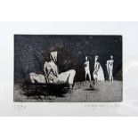 LEO ZOGMAYER [b.1949]. Four Figures, 1984. Etching, edition of 50, 37/50. Signed. 46 x 34 cm [