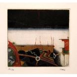 TUVIA BEERI [b.1929]. Don. Etching, edition of 80 [16/80]. Signed. 38 x 28 cm. Unframed. [very