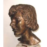 Sir JACOB EPSTEIN [1880-1959]. Kitty [2nd portrait], 1947. Bronze, edition of 6? 33 cm high [43 cm