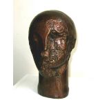 ROBERT CLATWORTHY, R.A. [1928-2015]. Head 1, 2004. Bronze, edition of 9, 2/9. Signed. 25 cm high.