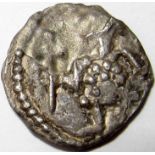 Anglo Saxon - Primary phase Sceatta coinage [c.680-710]. SERIES W - silver sceat. obv. figure facing