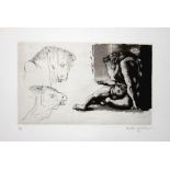 MICHAEL AYRTON [1921-75]. Seated Minotaur. Etching, edition of 75, 10/75. Signed in pencil. This