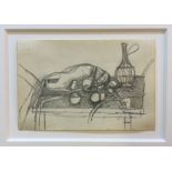 KEITH VAUGHAN [1912-77]. Still Life, 1951. Pencil drawing. Studio stamp initials on reverse. 9.3 x