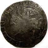 CHARLES 1 [1625-49] silver HALFCROWN. CHESTER mint, 1644. mm. 3 gerbs and sword. obv. spririted